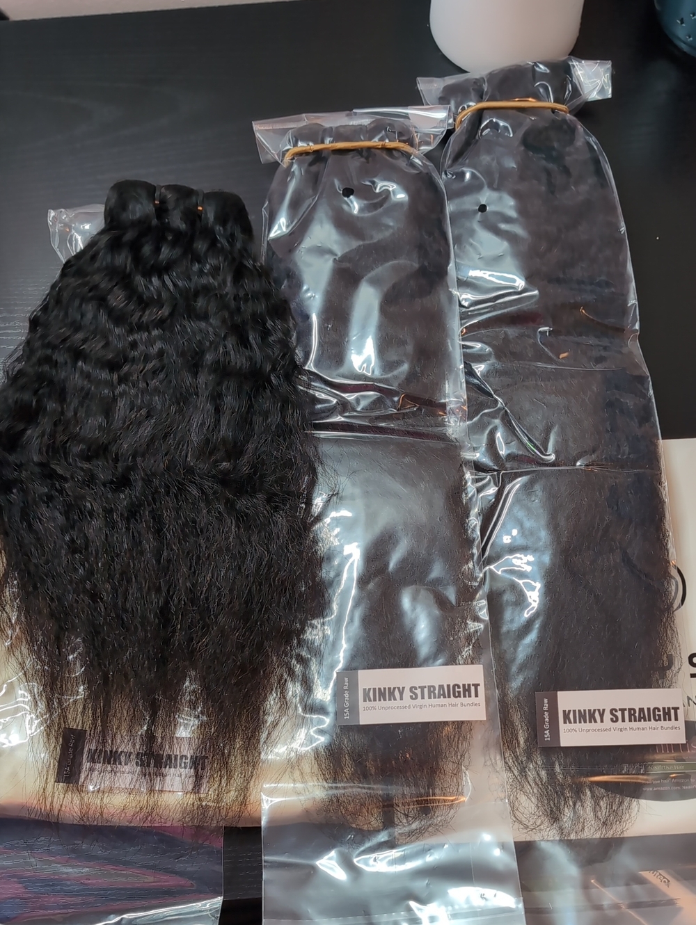 16 18 20 In 15a Raw Kinky Straight Yaki Hair Bundles Natural Black Human Hair